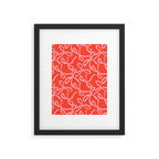 Cute textured coquette bows Framed Art Print Gallery Image 6