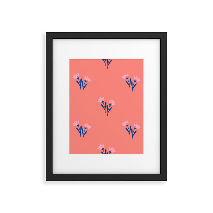 Ditsy floral pattern Framed Art Print Gallery Image 1