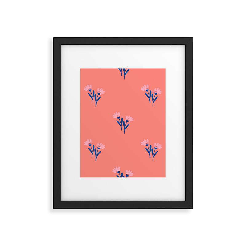 Ditsy floral pattern Framed Art Print Gallery Image 6