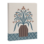 Earthy Modern Vase with Florals Canvas Print Gallery Image 6