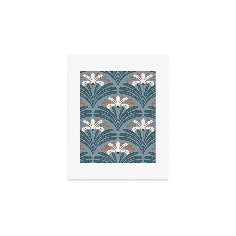 Elegant Leafy Blossoms  Art Print Gallery Image 1