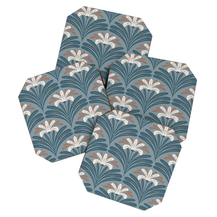 Elegant Leafy Blossoms  Coaster Gallery Image 1