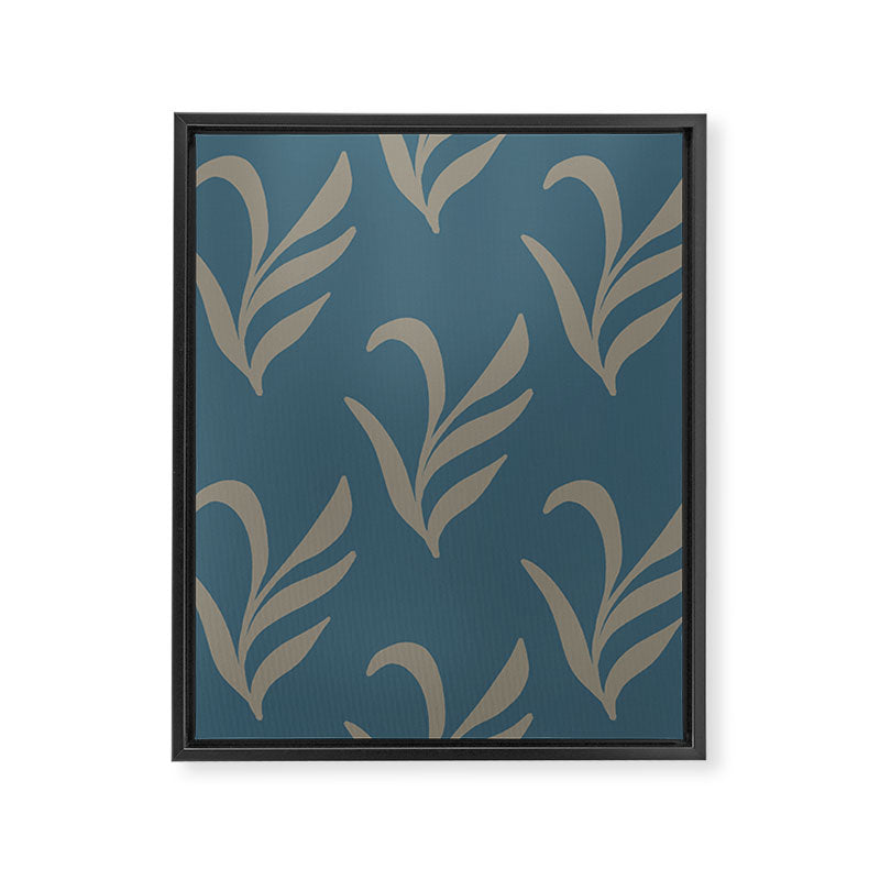Elegant Leafy Branches Framed Canvas Print Gallery Image 8