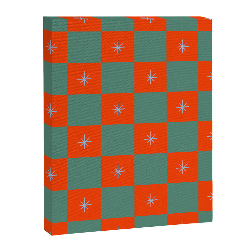 Grid Christmas snowflakes Canvas Print Gallery Image 8