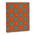 Grid Christmas snowflakes Canvas Print Gallery Image 8