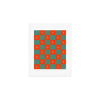 Grid Christmas snowflakes Art Print Gallery Image 1