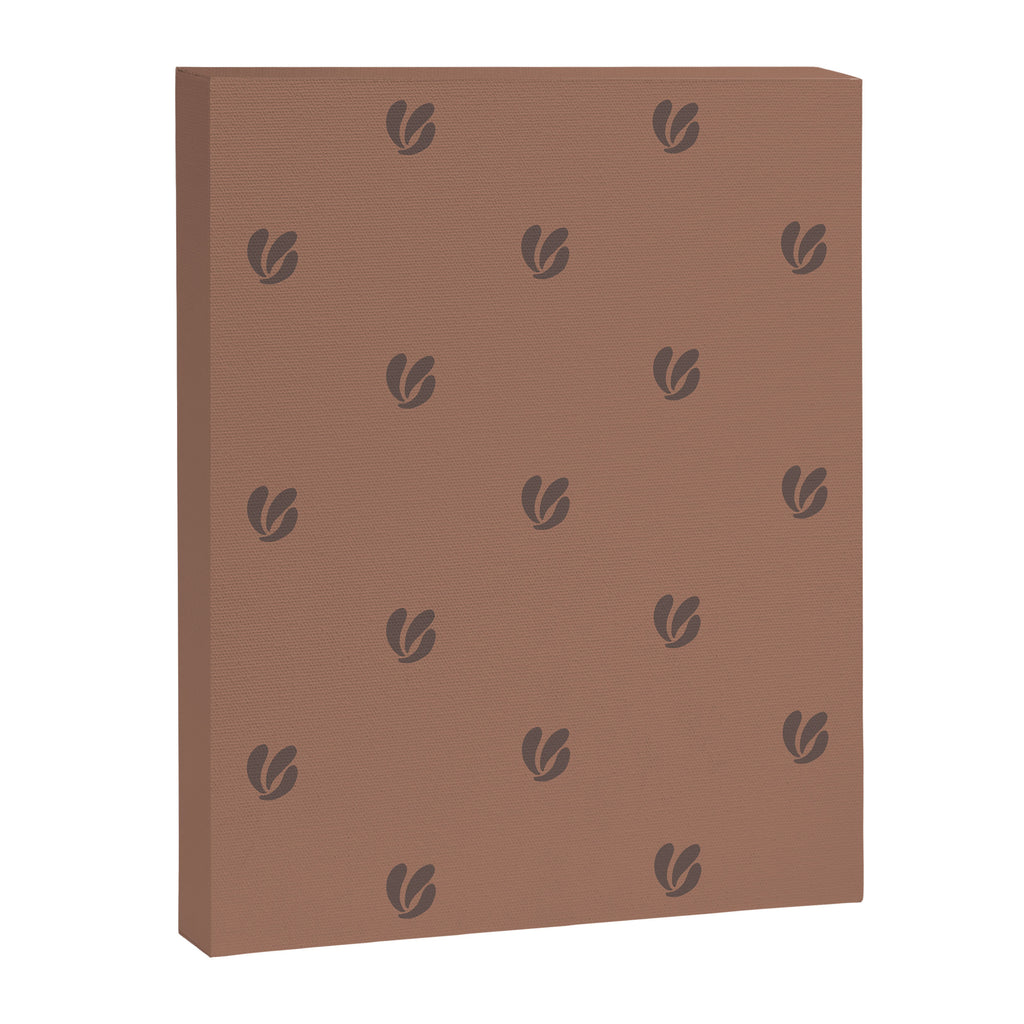 Leafy pattern - mocha mousse Canvas Print Gallery Image 8