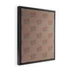 Neutral Modern Flowers- Romantic Botanical Pattern Framed Canvas Print Gallery Image 2