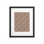 Neutral Modern Flowers- Romantic Botanical Pattern Framed Art Print Gallery Image 6