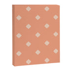 Peach Dot Flower - Minimal Vintage Floral Pattern Canvas Print Gallery Image 8