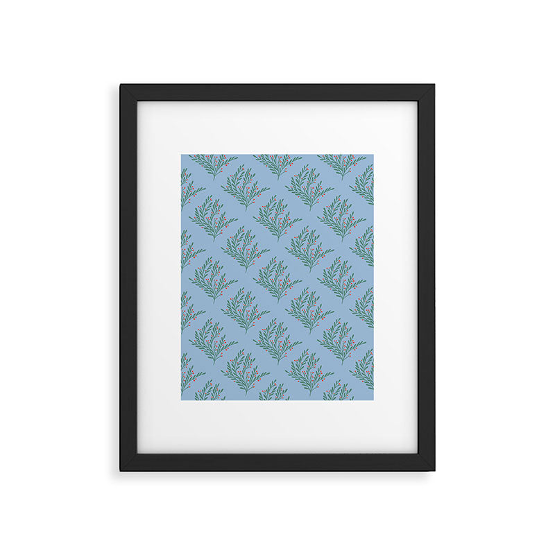 Seasonal branches with berries Framed Art Print Gallery Image 6