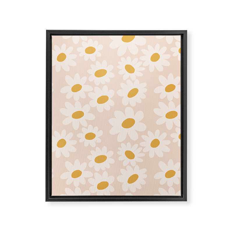 Soft daisies Framed Canvas Print Gallery Image 8