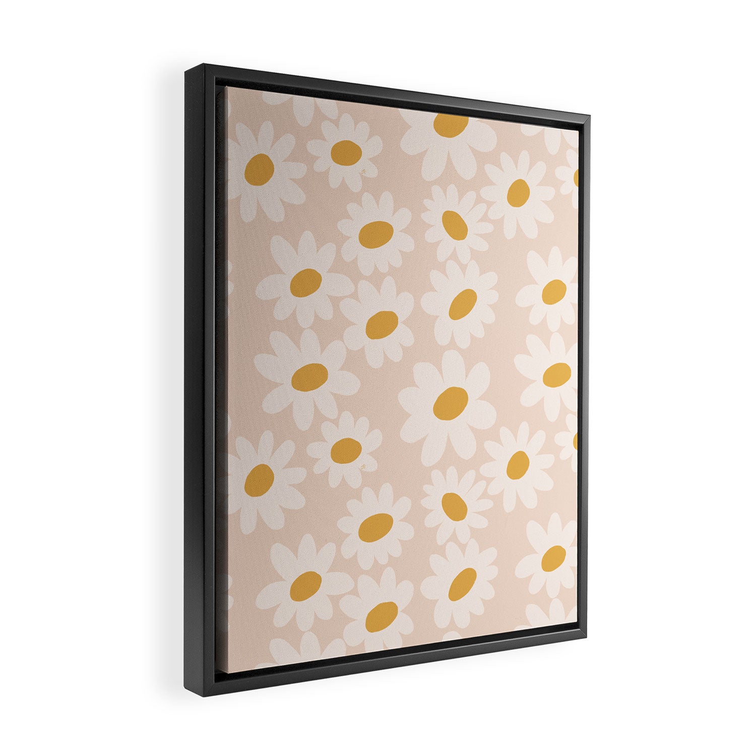 Soft daisies Framed Canvas Print Gallery Image 2