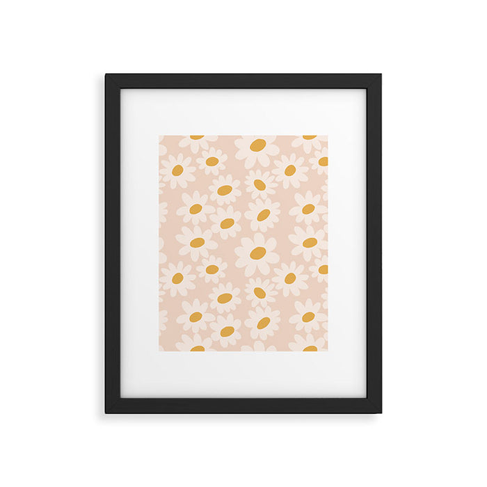 Soft daisies Framed Art Print Gallery Image 1