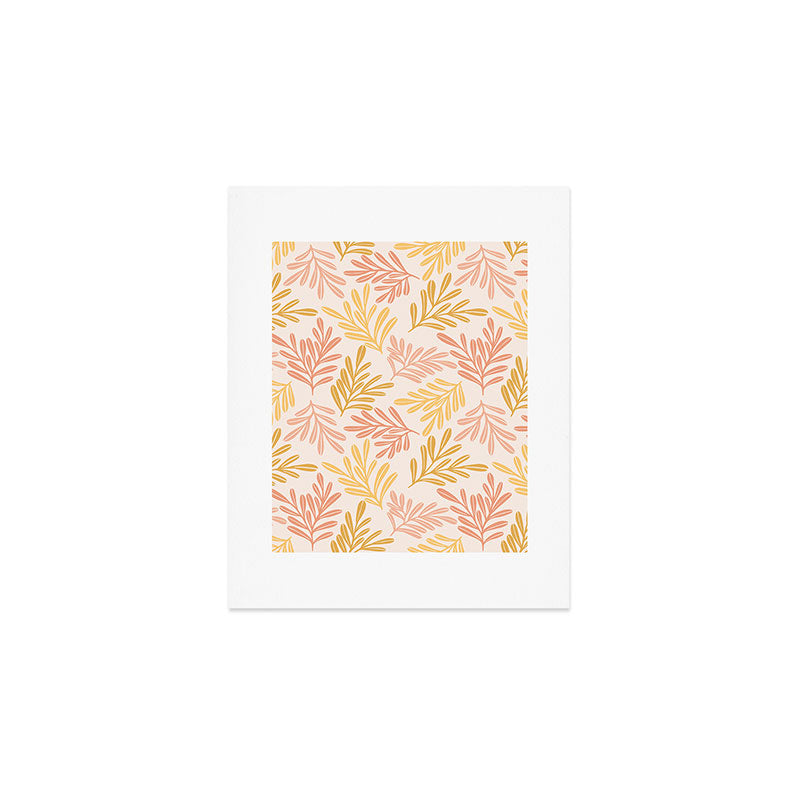 Warm Leaf Harmony Art Print Gallery Image 1
