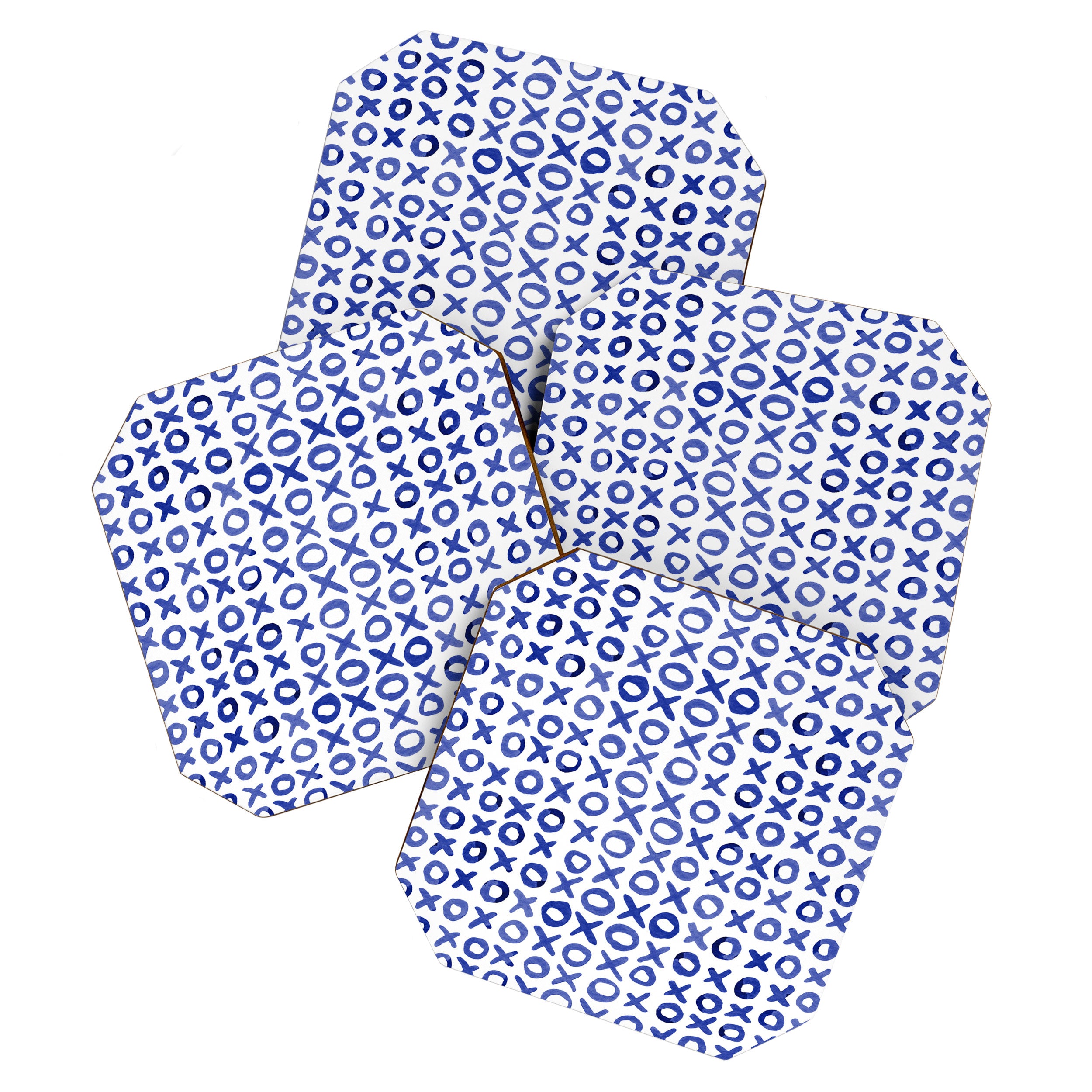 Xoxo valentine's day - blue Coaster Gallery Image 1