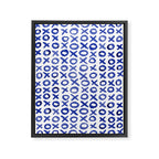Xoxo valentine's day - blue Framed Canvas Print Gallery Image 8