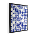 Xoxo valentine's day - blue Framed Canvas Print Gallery Image 2