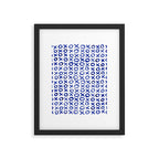 Xoxo valentine's day - blue Framed Art Print Gallery Image 6