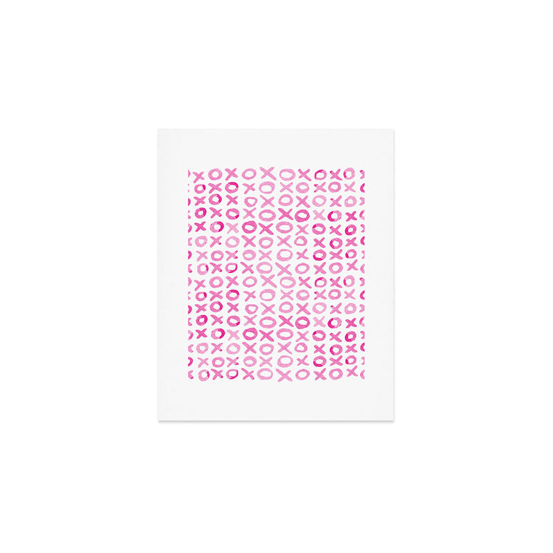 Xoxo valentine's day - pink Art Print Gallery Image 1