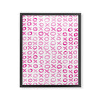 Xoxo valentine's day - pink Framed Canvas Print Gallery Image 8