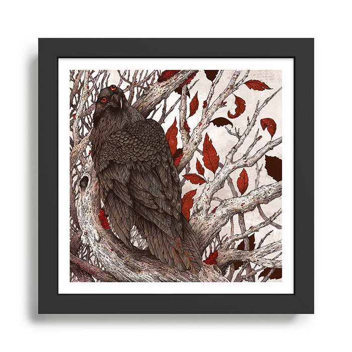 A Raven In Winter Framed Art Print Gallery Image 1