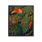 Banana Birds Framed Canvas Print Gallery Image 6