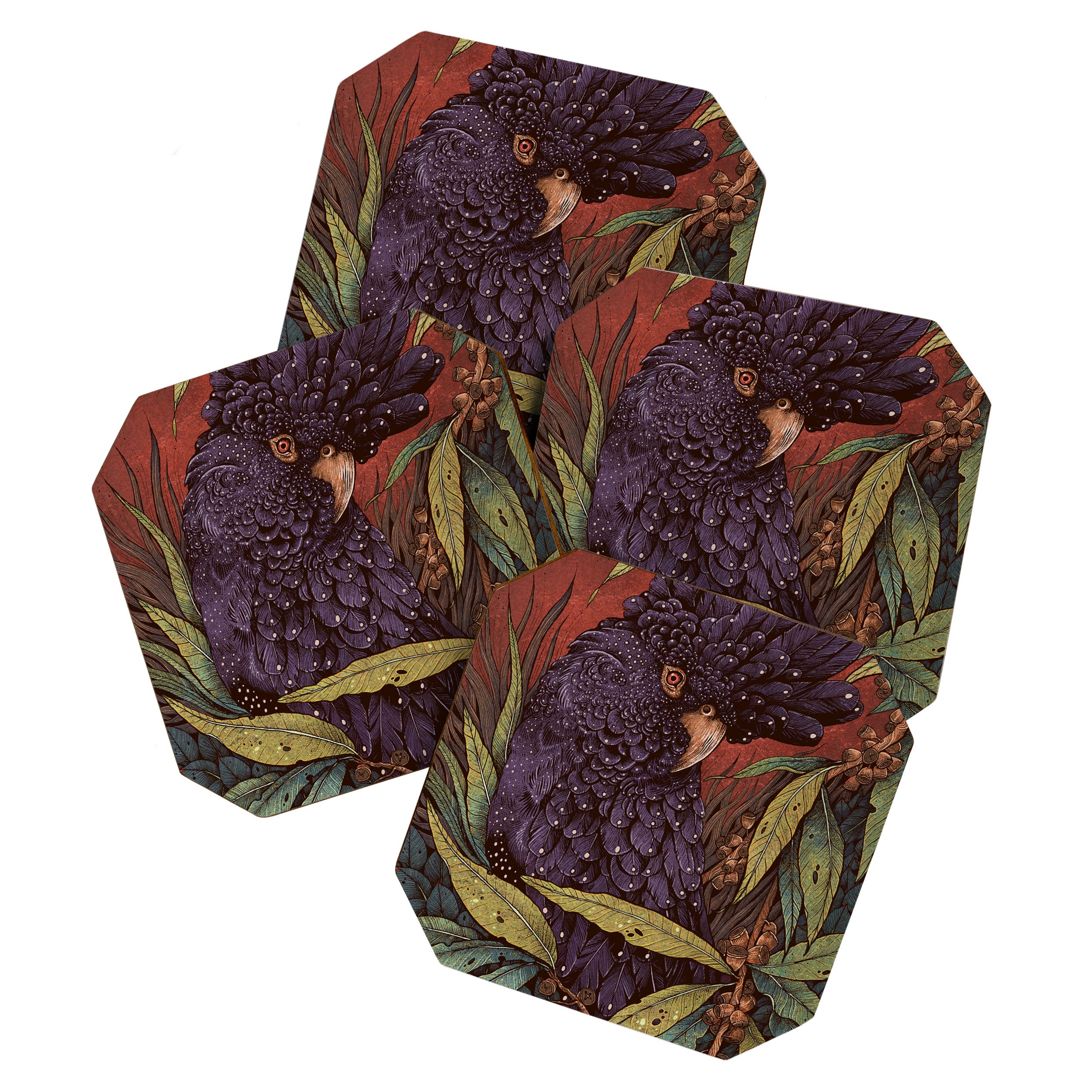Black Cockatoo Coaster Gallery Image 1