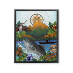 Camping Framed Canvas Print Gallery Image 6