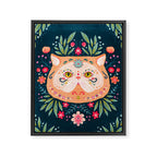 Candied Sugar Skull Kitty Framed Canvas Print Gallery Image 6
