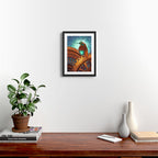 Clockwork Hummingbird Framed Art Print Gallery Image 2