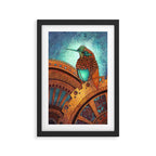 Clockwork Hummingbird Framed Art Print Gallery Image 2