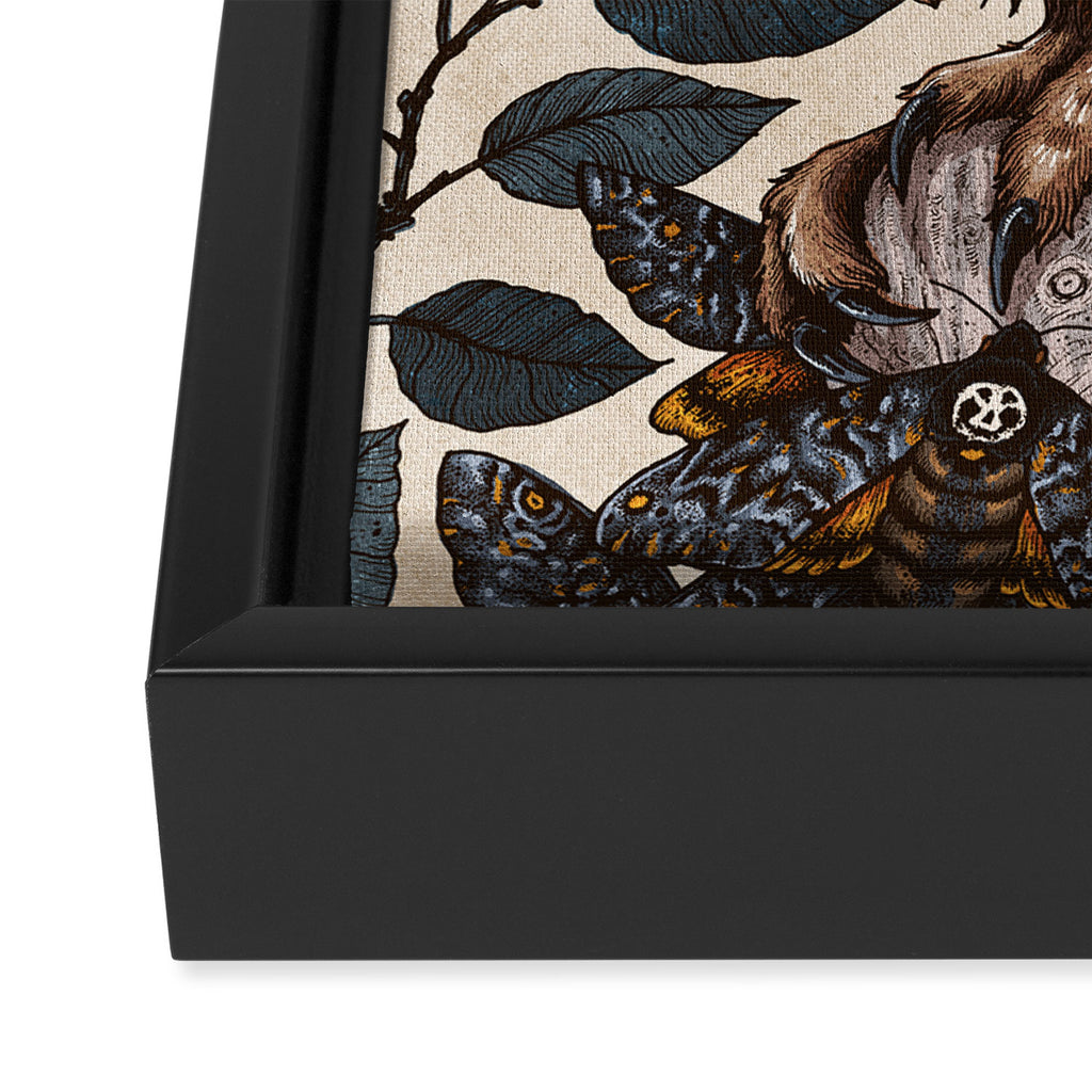 Deaths Head Framed Canvas Print Gallery Image 3