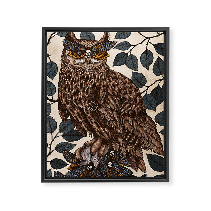 Deaths Head Framed Canvas Print Gallery Image 6