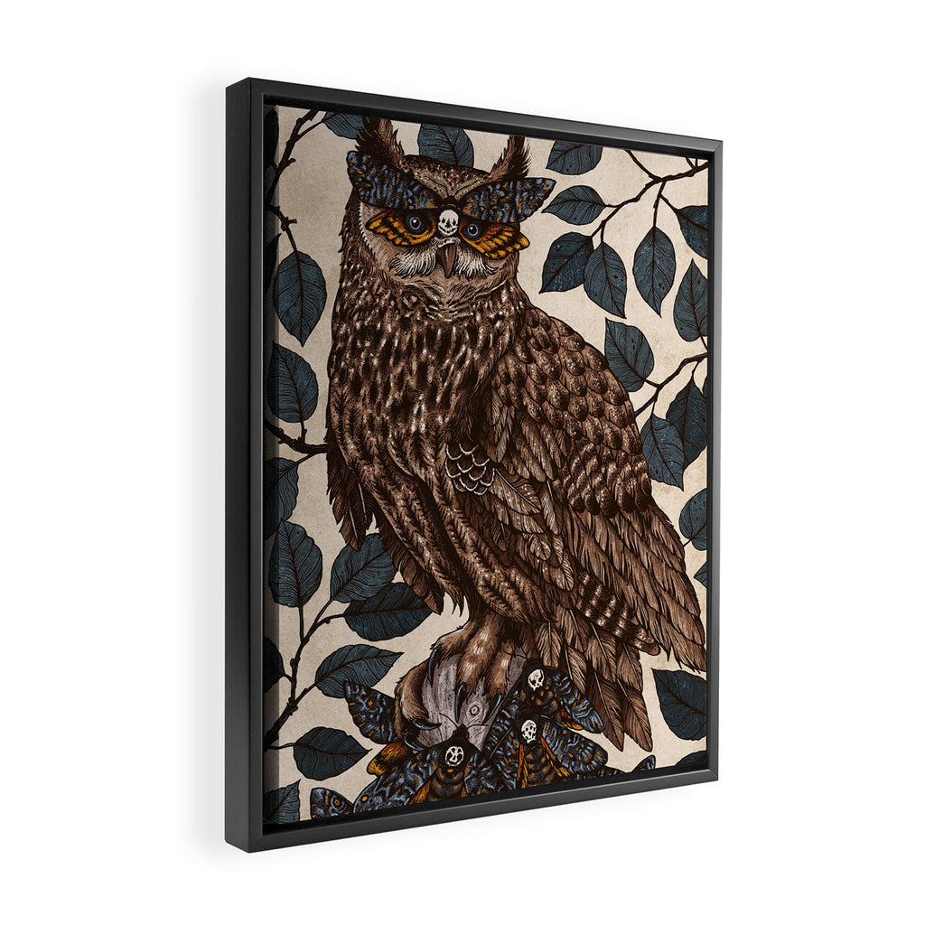 Deaths Head Framed Canvas Print Gallery Image 2