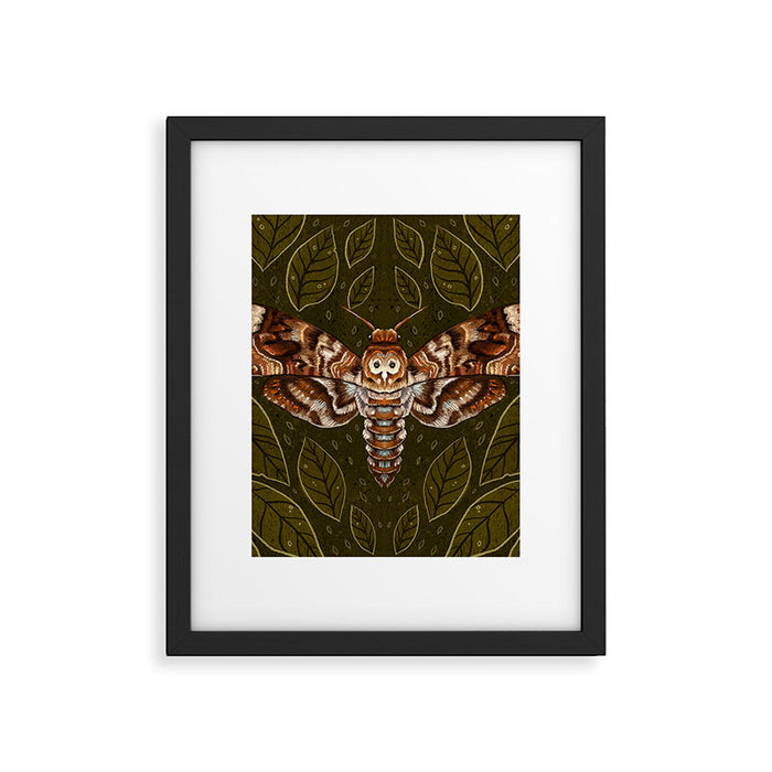 Deaths-Head Moth Framed Art Print Gallery Image 1