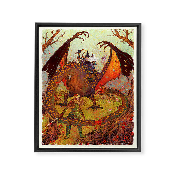 Dragon Slayer Framed Canvas Print Gallery Image 1
