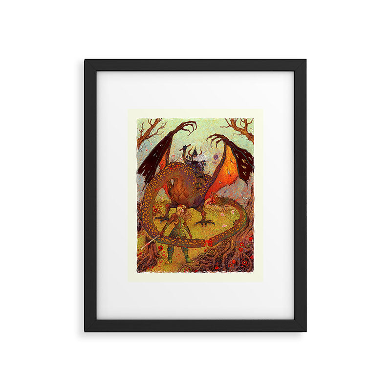 Dragon Slayer Framed Art Print Gallery Image 5