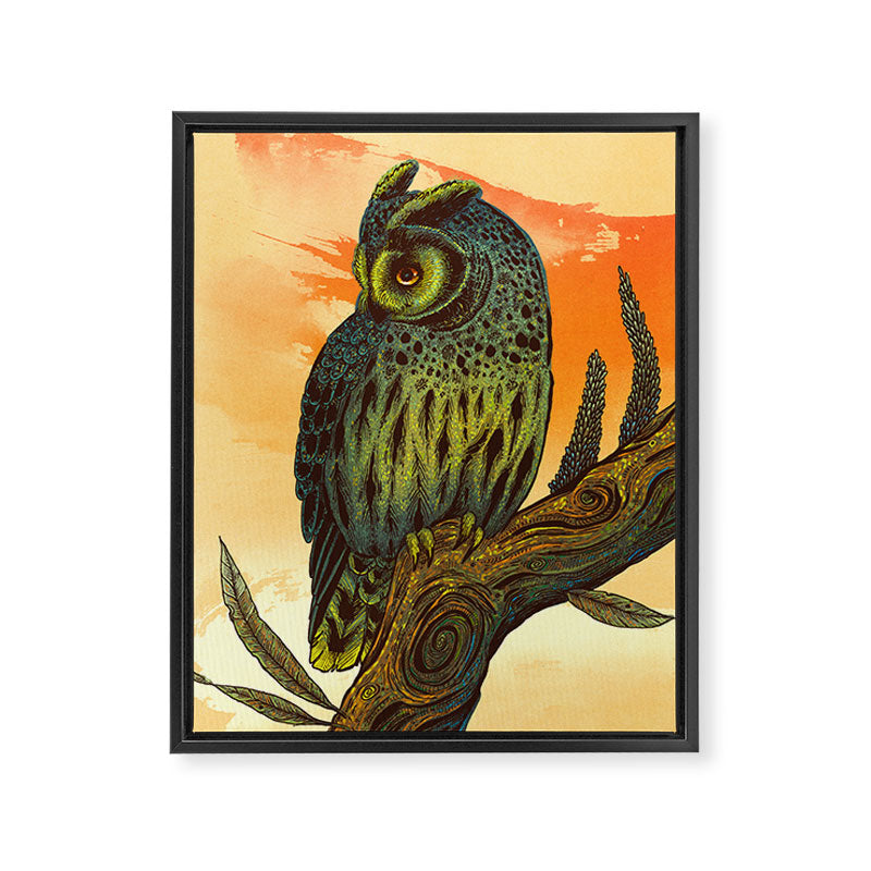 Dusk Owl Framed Canvas Print Gallery Image 6