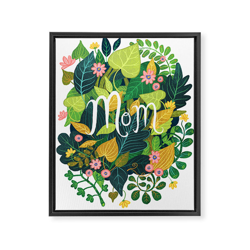 Floral Mom Framed Canvas Print Gallery Image 6