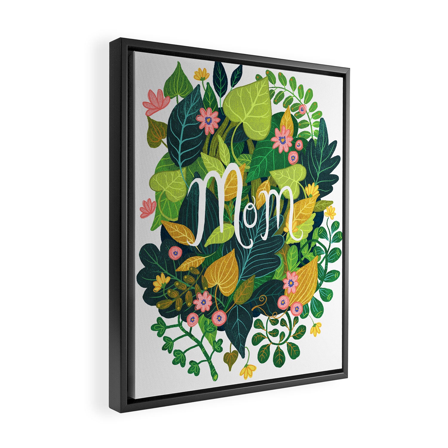 Floral Mom Framed Canvas Print Gallery Image 2