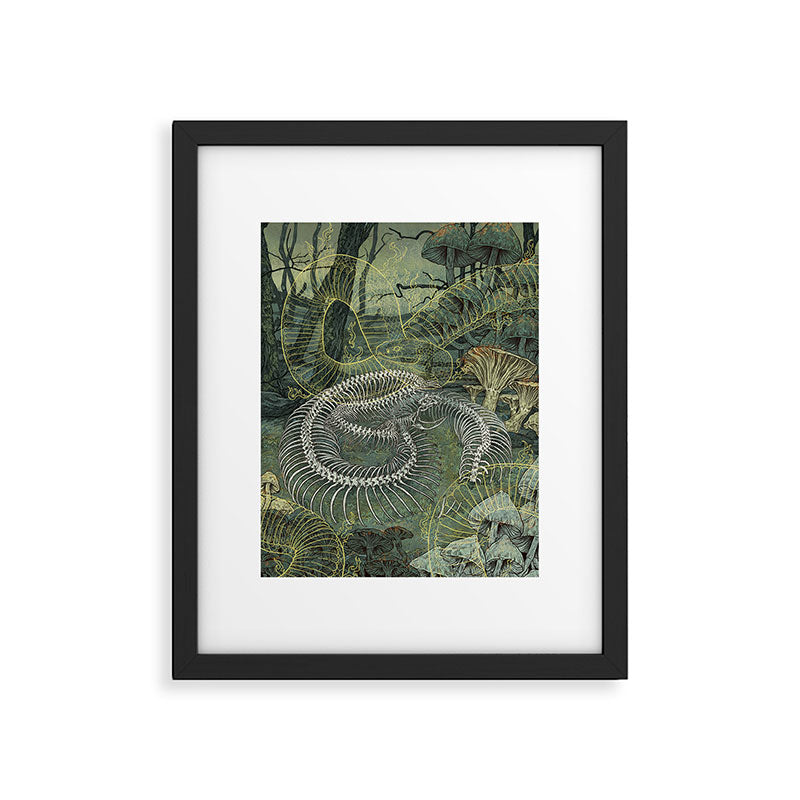 Green Bone Framed Art Print Gallery Image 5