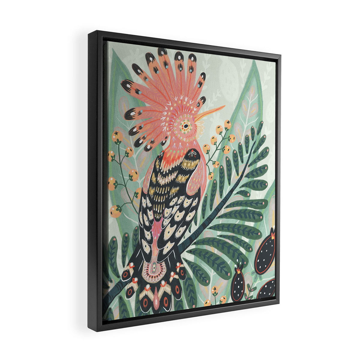 Hoopoe Bird Framed Canvas Print Gallery Image 2