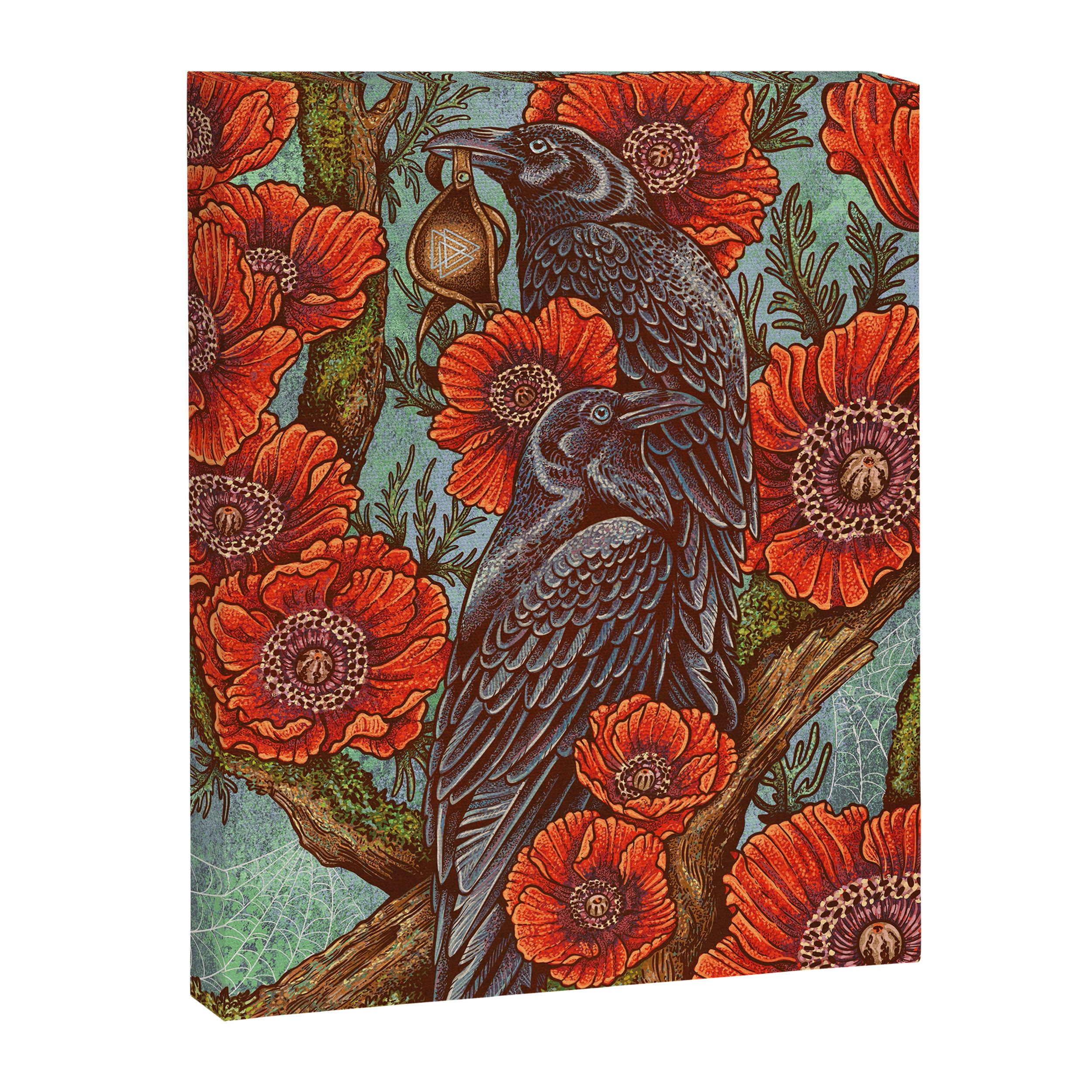 Huginn And Muninn in Odainsackr Canvas Print Gallery Image 6