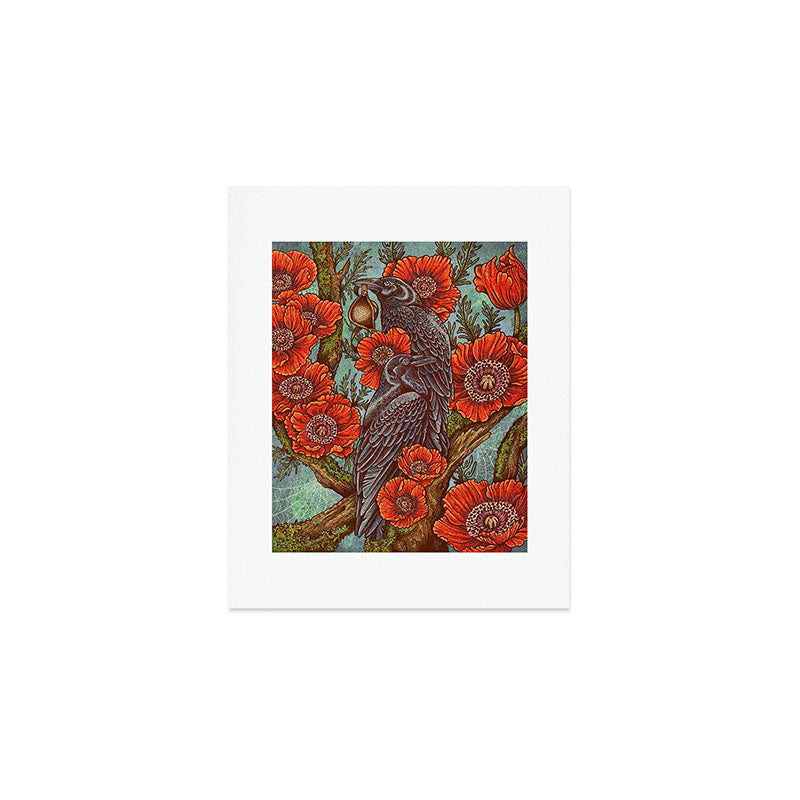Huginn And Muninn in Odainsackr Art Print Gallery Image 1