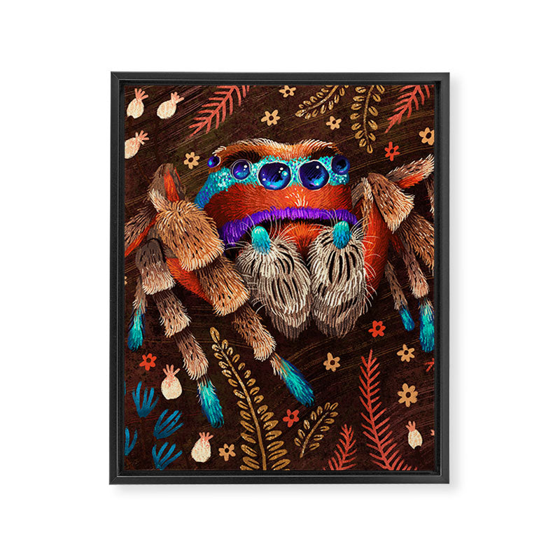Jumping Spider Framed Canvas Print Gallery Image 8