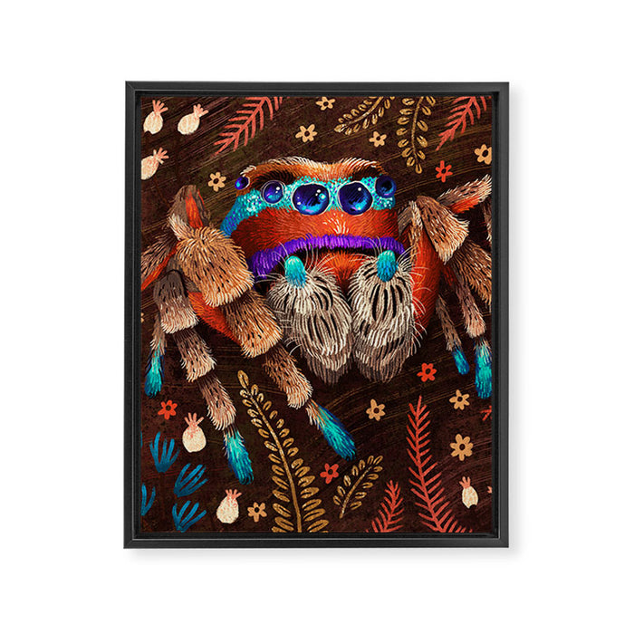 Jumping Spider Framed Canvas Print Gallery Image 1