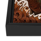 Kaiju In Flames  Framed Canvas Print Gallery Image 3