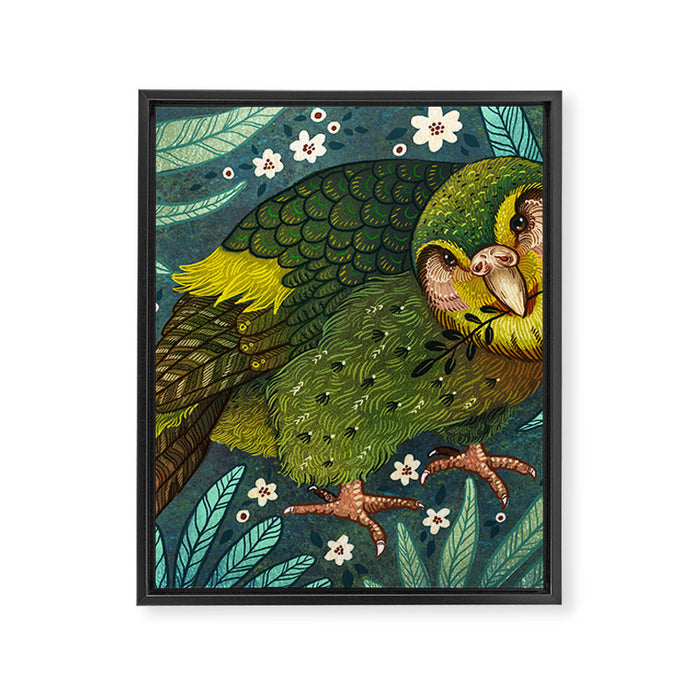 Kakapo Framed Canvas Print Gallery Image 1