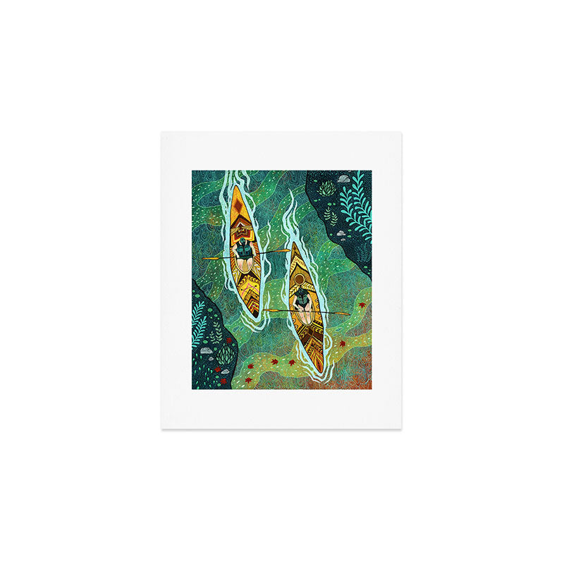 Kayaking Art Print Gallery Image 1